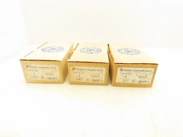 Appleton LB150T-A Electric Conduit LB 1-1/2" Aluminum Unilet EMT Lot of 3