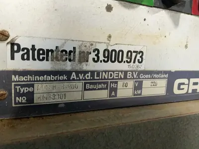 Used MACHINEFABRIEK AVD LINDEN B.V. MCSBB900 Wide Belt Sanders Ohio US | HGR 24 #1301660