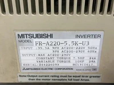 Used MITSUBISHI FRA2205.5KU3 Variable Speed Drives Ohio US | HGR 24 #1316396