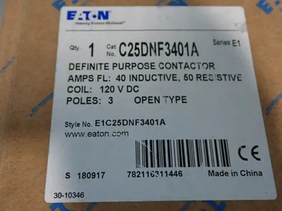 New | in-Stock EATON C25DNF3401A PLC Contactors | HGR 24 #752736