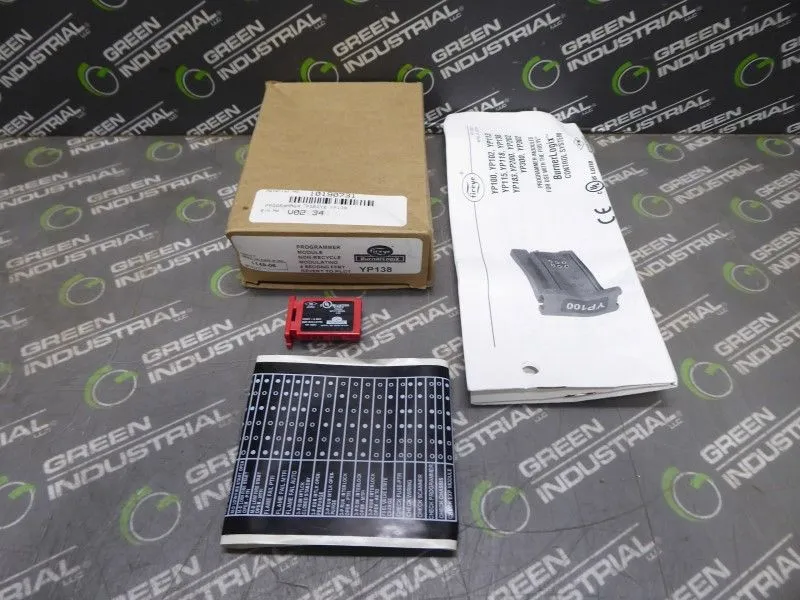 Fireye YP138 Programmer Module Non-Recycle Modulating 4 Sec. FFRT New NIB