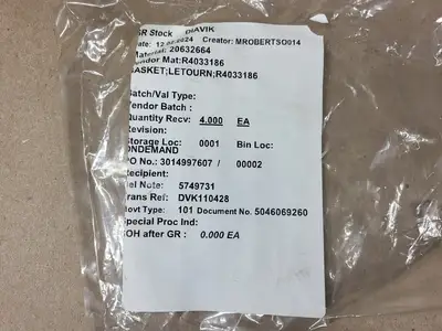 NEW LETOURNEAU R4033186
