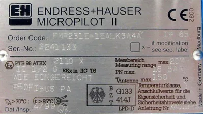NEW ENDRESS + HAUSER FMR231E-1EALK3A4A LEVEL SENSOR FMR231E1EALK3A4A