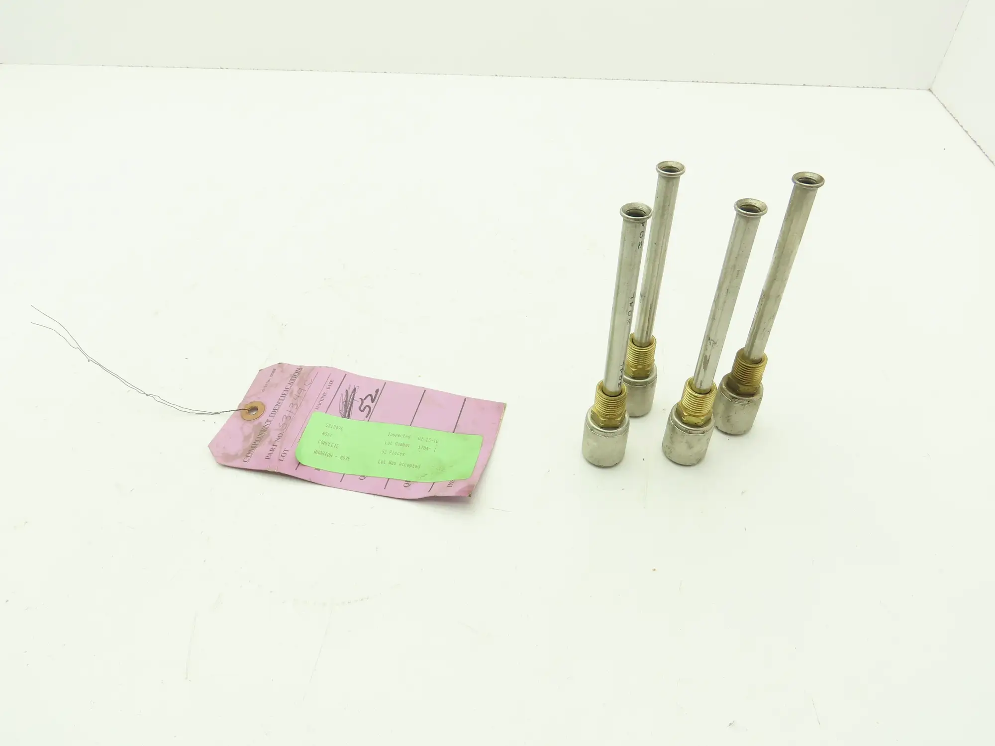 3/8 Flare Adaptor 3/8 Barb 304 Stainless Crimp Air Conditioner Line Lot of 4