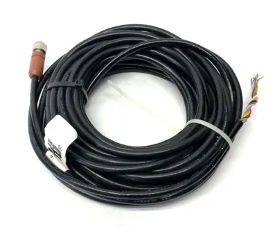 USED STI SINGLE ENDED CABLE M12 FEMALE 8-PIN TO OPEN LEADS 10M