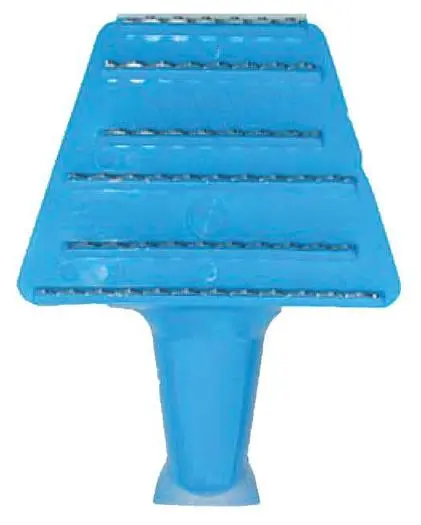 Heavy-Duty Blue Plastic Fish Scaler