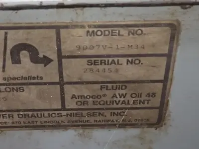USED POWER DRAULICSNIELSEN INC 9007V1M34