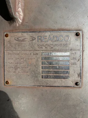 ReadCo 10 ft³ Stainless CBM Containerized Batch Powder Blending/Mixing Tank