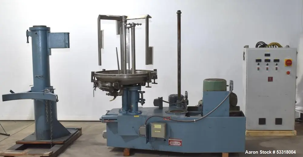 Used Myers Tri-Shaft Disperser-Mixer-Emulsifier – 36” Diameter, Hydraulic Lift, Refurbished