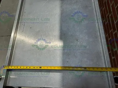 Stainless Steel  Two Sided Platform Ladder 63" x 77" x 30" on Casters
