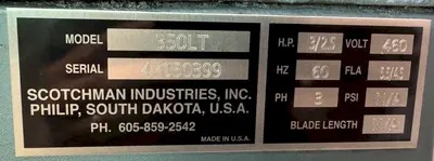 Used 1999 SCOTCHMAN CP0 350LT Circular Cold Saws | CW WOOD MACHINERY #475249