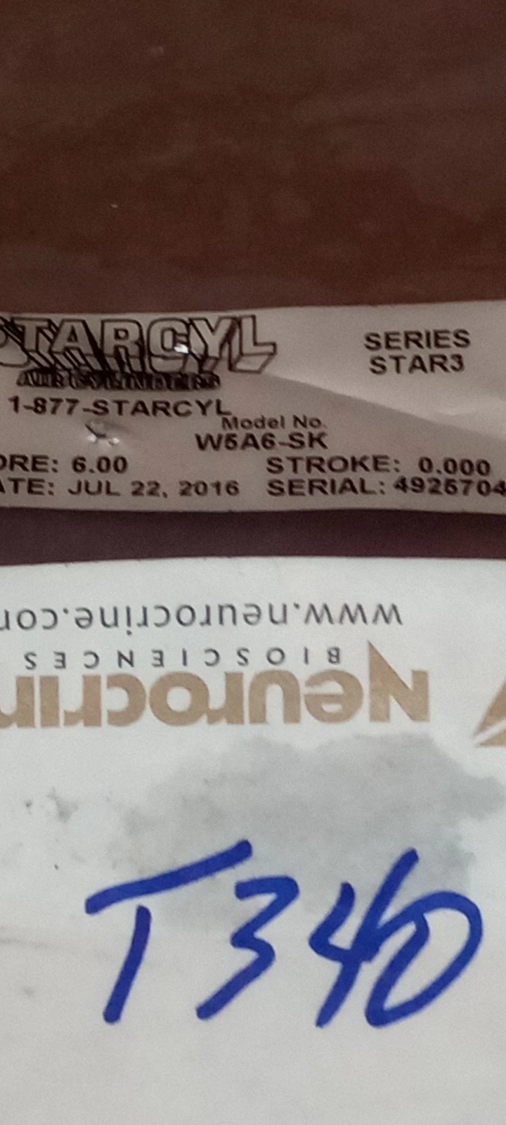 STARCYL W5A6-SK KIT BORE 6.00 STROKE 0.000 SERIES STRAR3