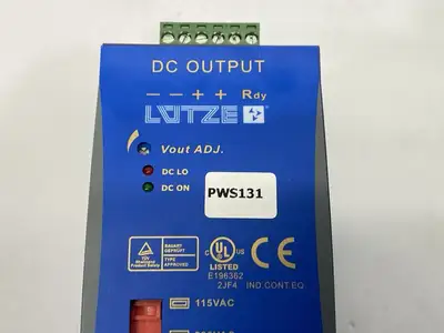 Used Lutze Power Supply 24VDC 120W DIN Rail Power Supplies Michigan US | Maverick Industrial Sales #1392466