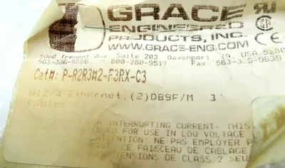 NEW GRACE ENGINEERED P-R2R3#2-F3RX-C3 N12/4 ETHERNET PR2R32F3RXC3