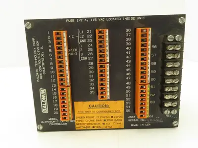Baldwin Technology Model 1125 Ultrasonic Detector Controller 24VDC A502-8001