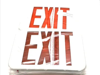 USED ALL‑PRO SELF‑POWERED LED EXIT SIGN