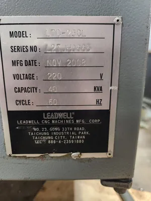 Used 2008 LEADWELL LTC-25CL CNC Lathes Illinois US | 520 Machinery Sales LLC #829173