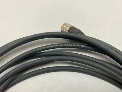 USED LUMBERG AUTOMATION DBL-ENDED CONNECTION CORDSET M12 5M