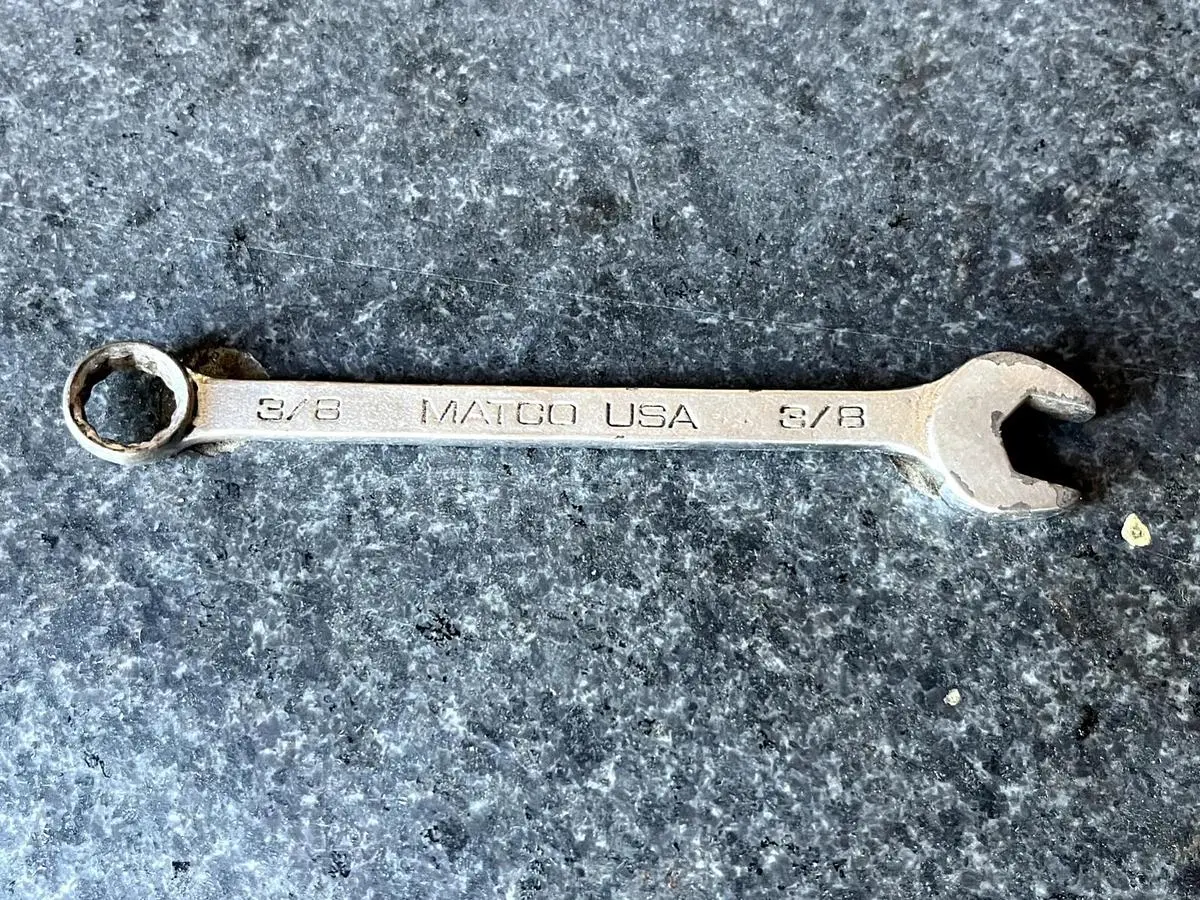 MATCO Tools USA WCH122, 3/8" COMBINATION WRENCH, 4.7" Long, 12Pt.