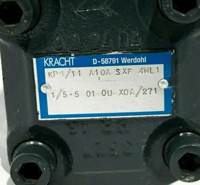 USED KRACHT KP1/11 A10A SXF 4NL1 PUMP 1/5.5 01 0U X0A/271 D-58791