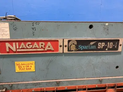 Used NIAGARA SPARTAN SP101/4 Power Squaring Shears (Inch) Ohio US | HGR 24 #1488605
