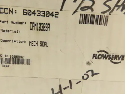Flowserve CPM-10369A Pac-Seal 1-1/2" Mechanical Seal 395V