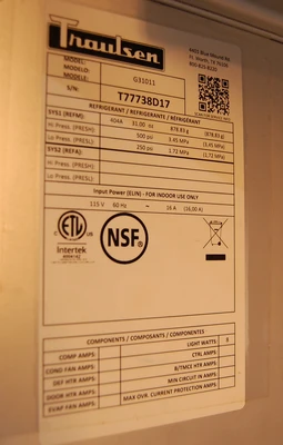 142-1121 Traulsen G31011 Reach In Stainless Steel 3 Door Freezer