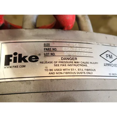 Used 24" Flexicon Filter Receiver Cartridge Collector with Fike Explosion Vent