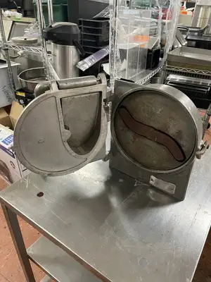 Used Hobart Used 9" Hobart VS9-12 Vegetable Slicer Attachment for No. 12 Hub Food, Restaurant, & Bakery Parts & Accessories Illinois US | Falcon Restaurant Supply #1375672