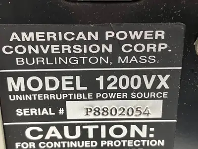 Used APC 1200VX Uninterruptible Power Supply 120V 1000W Miscellaneous MRO Michigan US | Maverick Industrial Sales #1398691