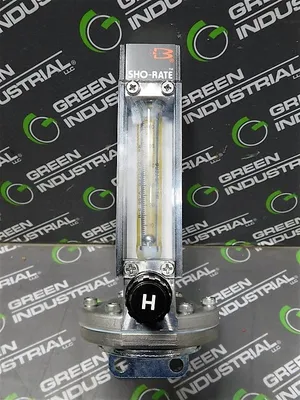 Brooks Instrument 1350ENA7CJV1A Sho-Rate Glass Tube Variable Area FlowMeter Used