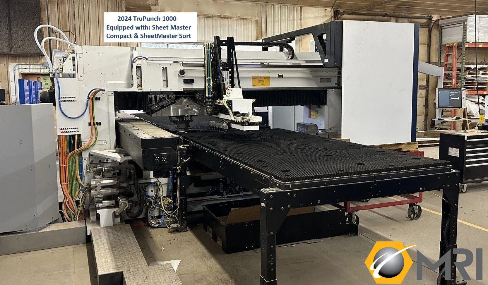 TRUMPF TRUPUNCH 1000 ELECTRIC SERVO PUNCH WITH SHEETMASTER COMPACT AND SORTMASTER COMPACT, NEW: 2024