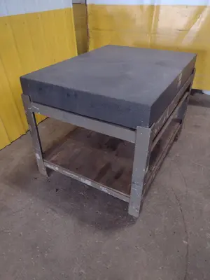 36" x 48" x 6" ACCURITE BLACK GRANITE TABLE: STOCK #18812