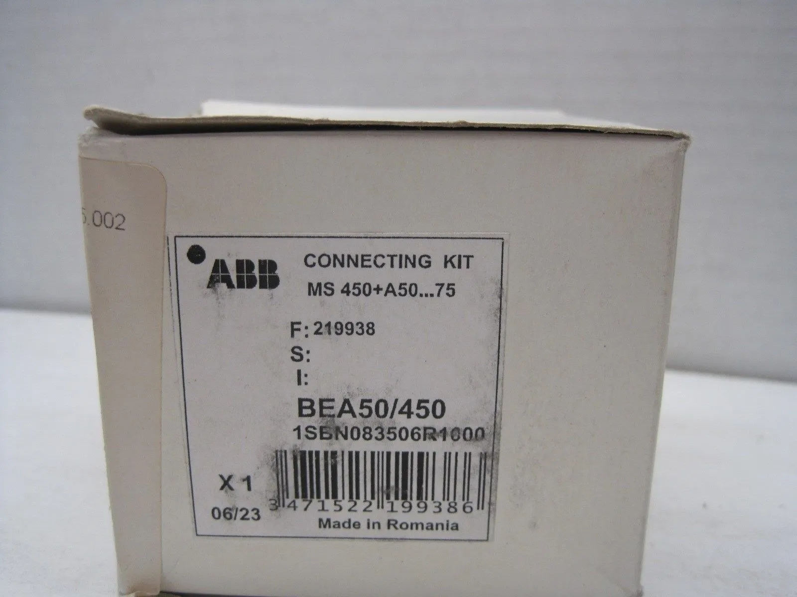 NEW ABB BEA50/450 CONNECTING KIT 1SBN083506R100