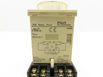 Fuji Electric MS4SF-CE1T Super Timer Relay Socket 0.6-12 Sec 24V