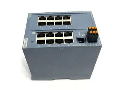 USED SIEMENS SCALANCE XB216 MANAGED LAYER 2 IE SWITCH, 16X 10/100