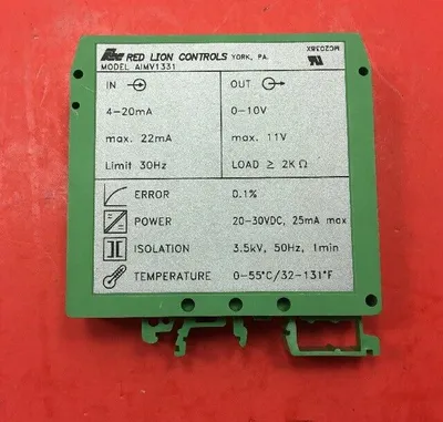 Red Lion AIMV1331 Isolated Signal Converter. 3A