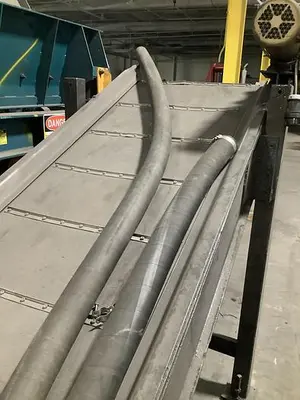 USED SLATS BELT CONVEYOR