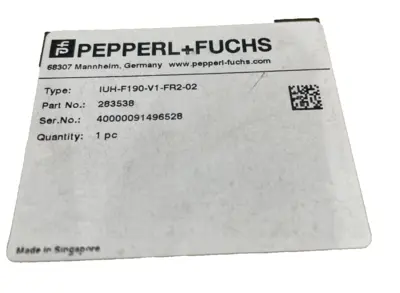 NEW PEPPERL+FUCHS 283538 READ/WRITE DEVICE IUH-F190-V1-FR2-02