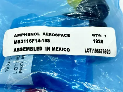 New | in-Stock Amphenol MS3116F14-18S Electrical Fittings Michigan US | Maverick Industrial Sales #1463865