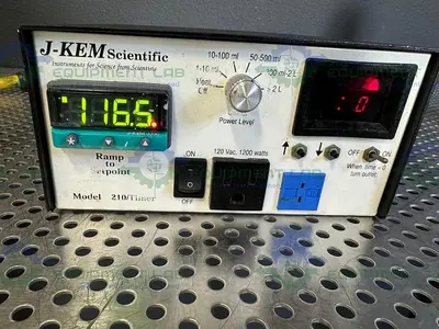 USED J-KEM SCIENTIFIC 210 TIMER TEMPERATURE CONTROLLER 120 VAC, 1200 WATTS