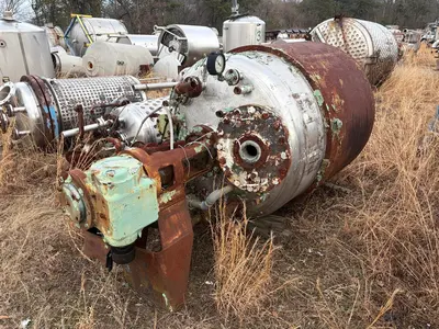 1969 PERRY PRODUCTS 500 Gallon Reaktory ze stali ko, atmosferyczne i ciśnieniowe (0-499 gal) | Perry Equipment (3)