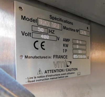 USED VMI RAYNERI TRIMIX TRIMIX TXR 10