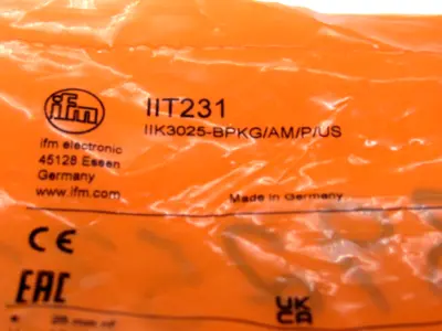 NEW IFM EFECTOR IIT231 PROXIMITY SENSOR IIK3025-BPKG/AM/P/US