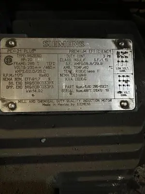 USED SIEMENS SQUIRREL CAGE