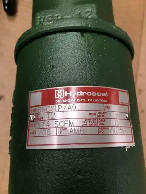 Hydroseal 6HCC1P/A0 1-1/2″ CI Pressure Relief Valve 12PSIG 374SCFM 1″ orif. -NIB