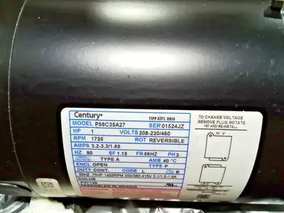 Used CENTURY Century P56C35A27 A.C. Motors US | Infinity wholesale & Supply LLC #1305622