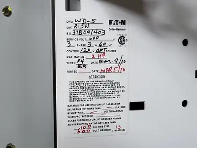 Used EATON SVX002A1-5A4N1 Switchgears British Columbia CA | Lenmark #240177