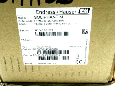 NEW SEALED ENDRESS+HAUSER FTM50-DTD7A2A73AA SOLIPHANT M FTM50DTD7A2A73AA