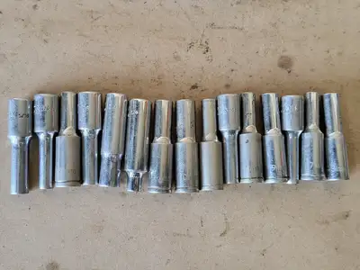 7mm - 18mm and 1/4" - 1-1/4" Assorted Deep Socket Set (34 pcs)